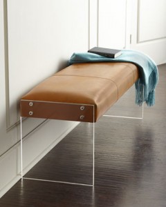 Wallis Leather Bench